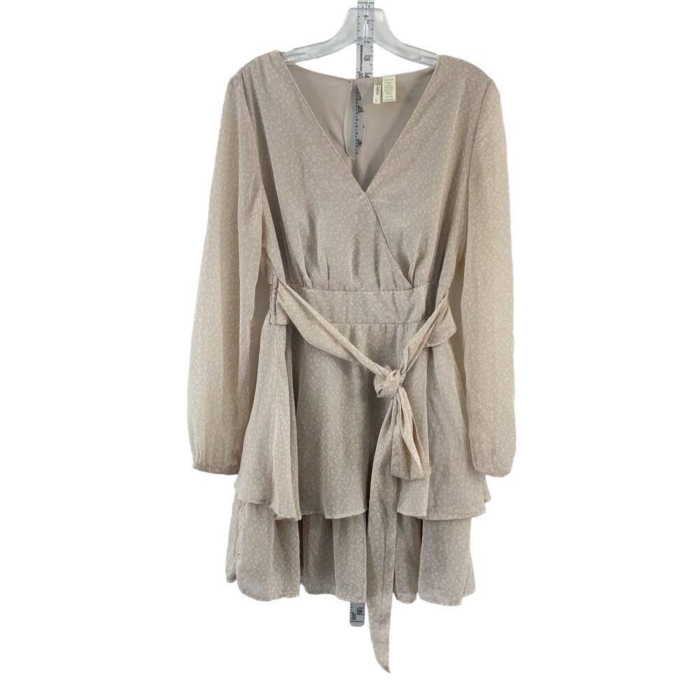 Japna Beige Layered Dress